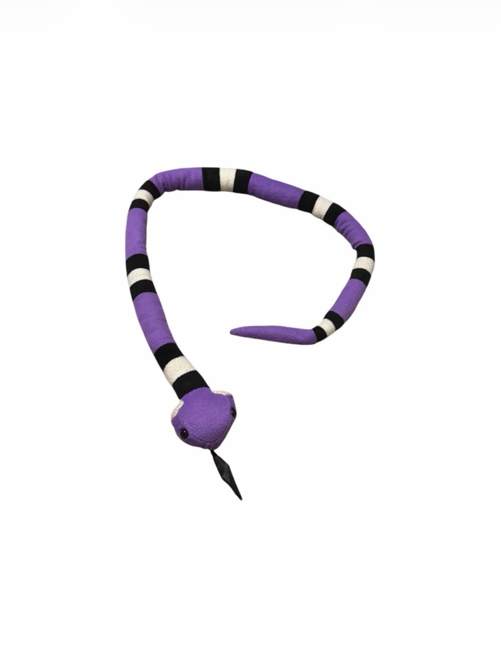 Purple & Black Plush 42” Snake Toy